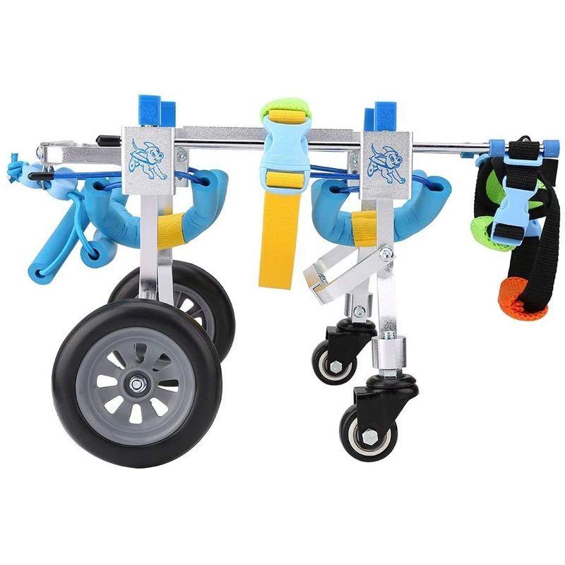【新品 未使用 日本製】 犬 車椅子 ペット車椅子 4輪 ペットウォークアシスタント リハビリ用歩行補助具 犬の歩行器 調節可能 アルミ製 耐久性 組立て簡単 【T2515828340】(13947円)