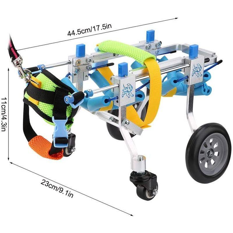 【新品 未使用 日本製】 犬 車椅子 ペット車椅子 4輪 ペットウォークアシスタント リハビリ用歩行補助具 犬の歩行器 調節可能 アルミ製 耐久性 組立て簡単 【T2515828340】(13947円)
