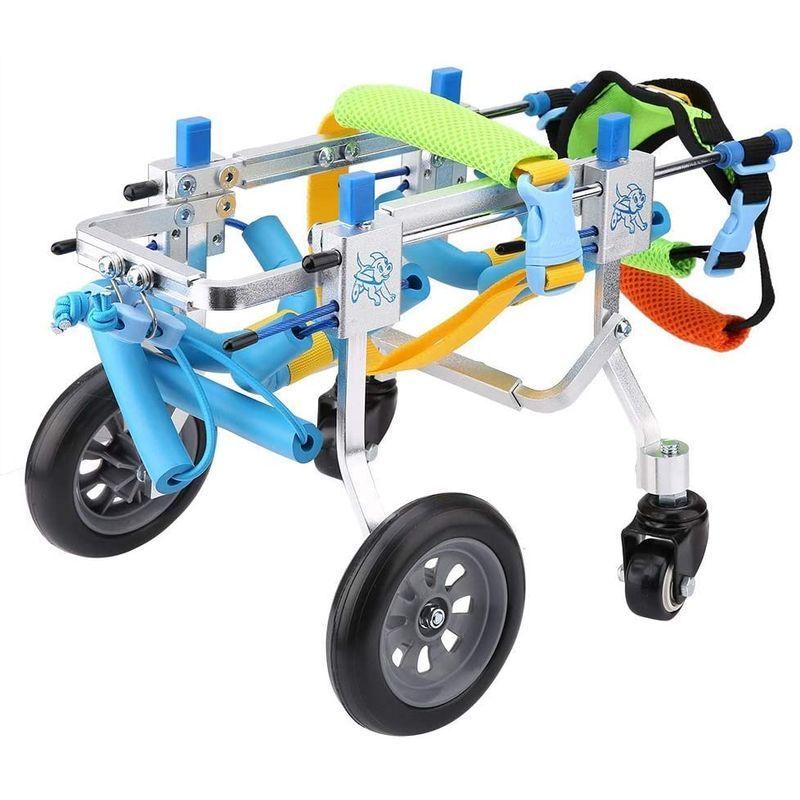 【新品 未使用 日本製】 犬 車椅子 ペット車椅子 4輪 ペットウォークアシスタント リハビリ用歩行補助具 犬の歩行器 調節可能 アルミ製 耐久性 組立て簡単 【T2515828340】(13947円)