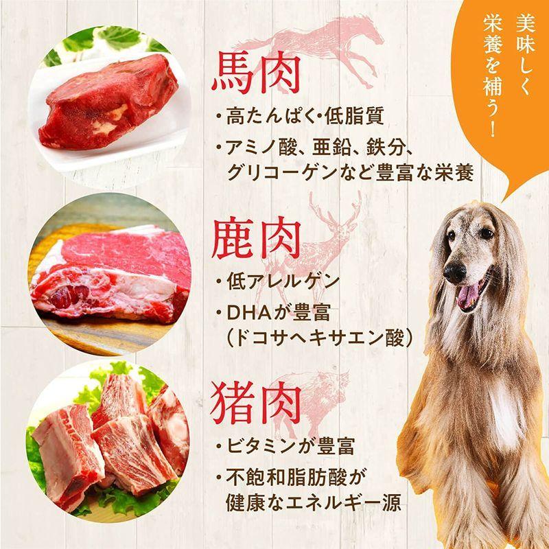 健康いぬ生活 ドッグフード 馬肉自然づくりプレミアム (800g×3袋