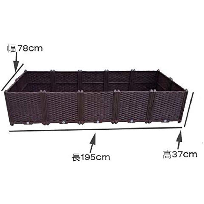 Aeon hum 組立式ガーデンボックス プランターボックス プラスチック 園芸 鉢植え入れ 花、植物、野菜栽培 自由組立 滑車付け ブラウ hum 組立式ガーデンボックス プランターボックス プラスチック 園芸 鉢植え入れ 花 植物 野菜栽培 自由組立 滑車付け ブラウ