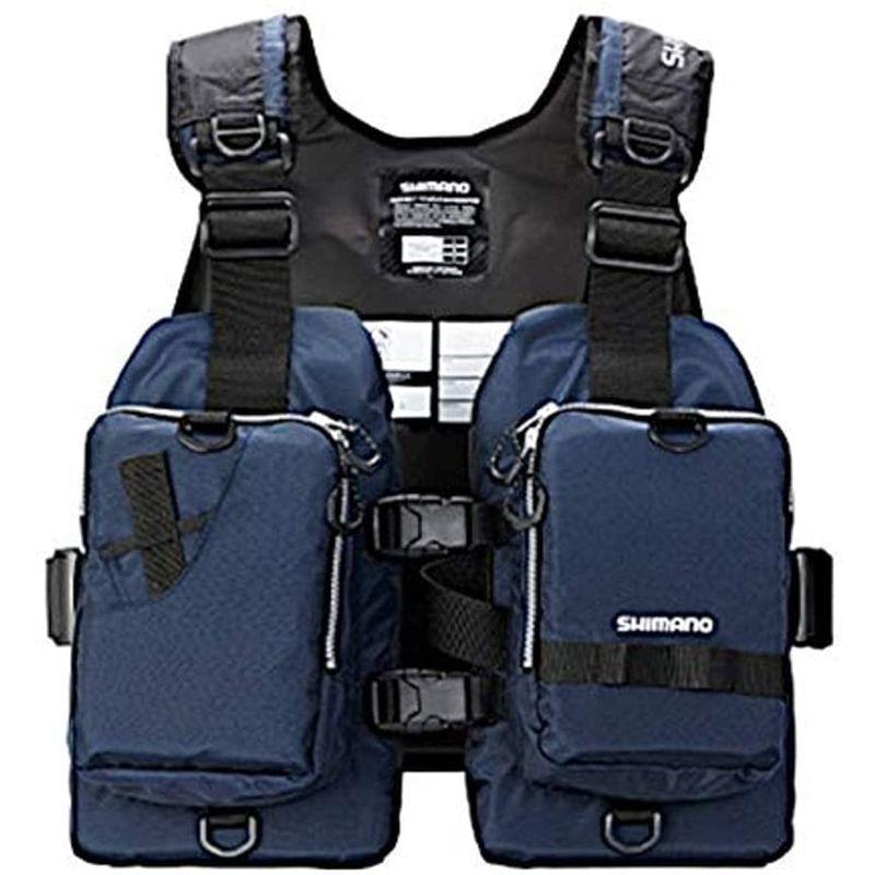 シマノ(SHIMANO) ライフジャケット・フローティングベスト ゲームベストライト VF-068T フリー ネイビー SHIMANO ライフジャケット フローティングベスト ゲームベストライト VF 068T フリー ネイビー