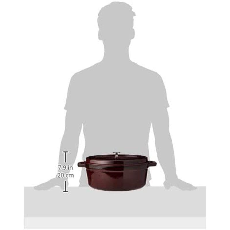 Staub ストウブ 「 ピコ ココット オーバル グレナディンレッド 33cm