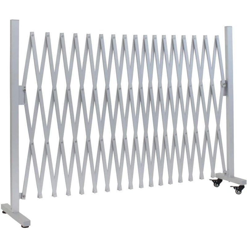 《送料込》 アルマックス(Almax) アルミ伸縮フェンスキャスター付き(シルバー) フェンス高さ1m×幅5m QXG1050S 1台 【W2180974236】(12091円)