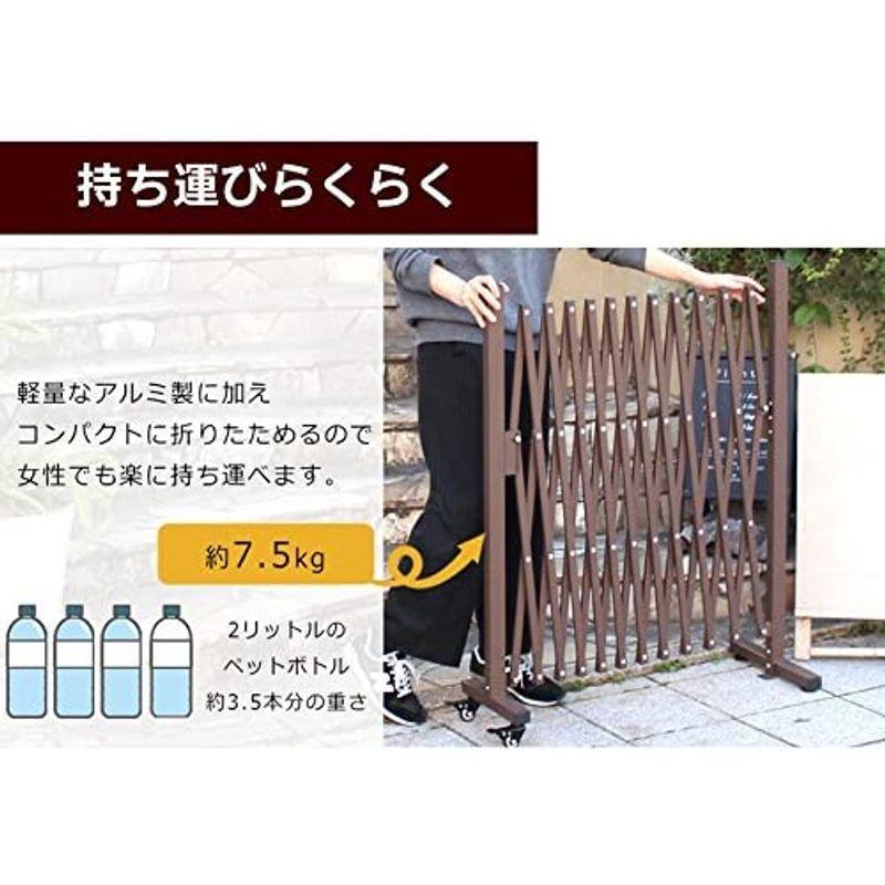 《送料込》 アルマックス(Almax) アルミ伸縮フェンスキャスター付き(シルバー) フェンス高さ1m×幅5m QXG1050S 1台 【W2180974236】(12091円)