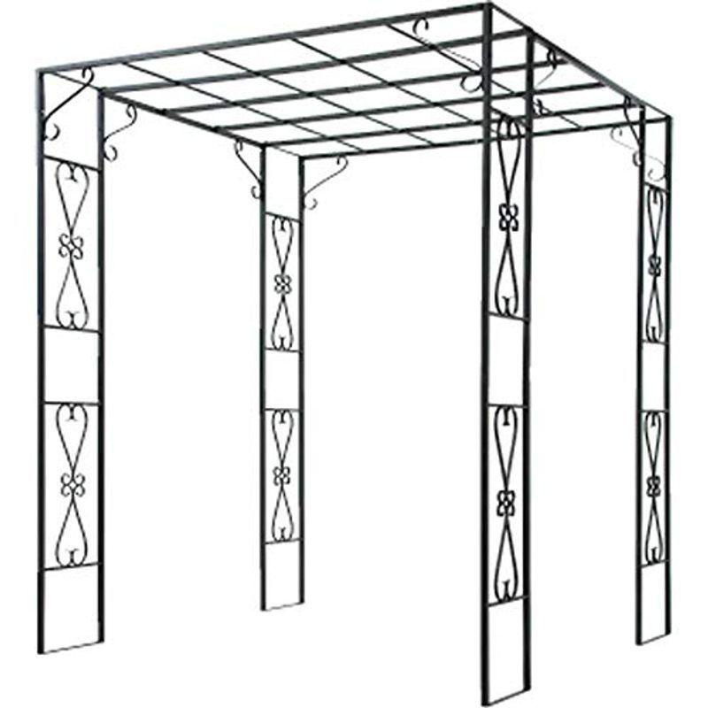 鉄製パーゴラ アイアン バラアーチ 果樹・くだもの棚 幅180奥行180高さ216cm PK-01