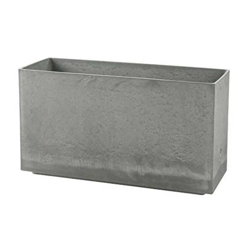 リッチェル 大型プランター 陶器風 ライトグレー 80×29.5×45cm ラヴィーレWS レクタングル 80型 底面給水機能付き 7090