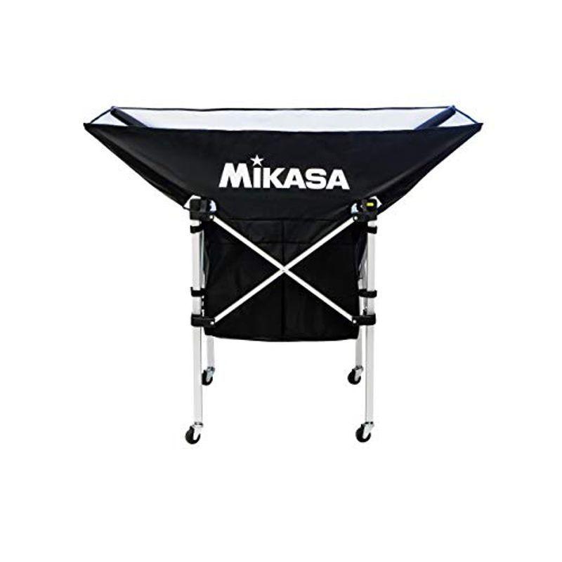 ミカサ(MIKASA) 折りたたみ式ボールカゴ(舟形)3点セットフレーム・幕体・キャリーケース ブラック AC-BC210-BK