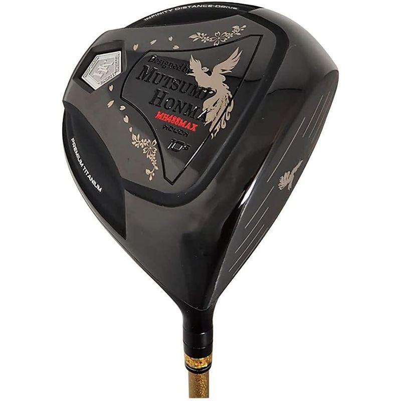 ムツミホンマ (Mutsumi Honma) 鳳凰チタンドライバー MH488MAX 左用 シャフト硬度:R ブラック Mutsumi Honma 鳳凰チタンドライバー MH488MAX 左用 シャフト硬度 ブラック