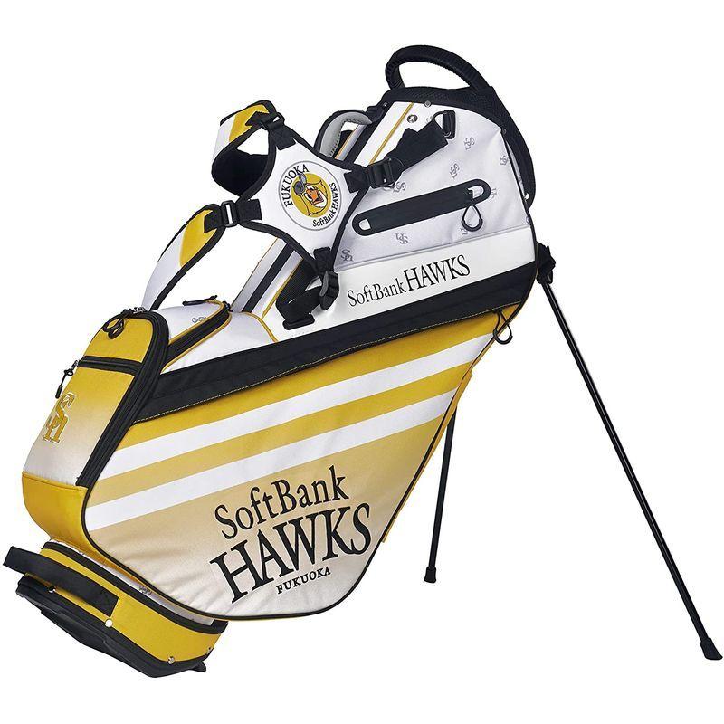 レザックス キャディバッグ 福岡ソフトバンクホークス 9.5型スタンドバッグ ホワイト×イエロー SBCB-1446 キャディバッグ 福岡ソフトバンクホークス 5型スタンドバッグ ホワイト×イエロー SBCB サイズ