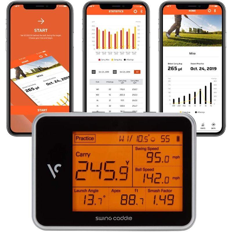 【中古品/USED】 Voice Caddie ゴルフスイングキャディ SC300 ポータブルローンチモニター ブラック 【1388689249】(49680円)