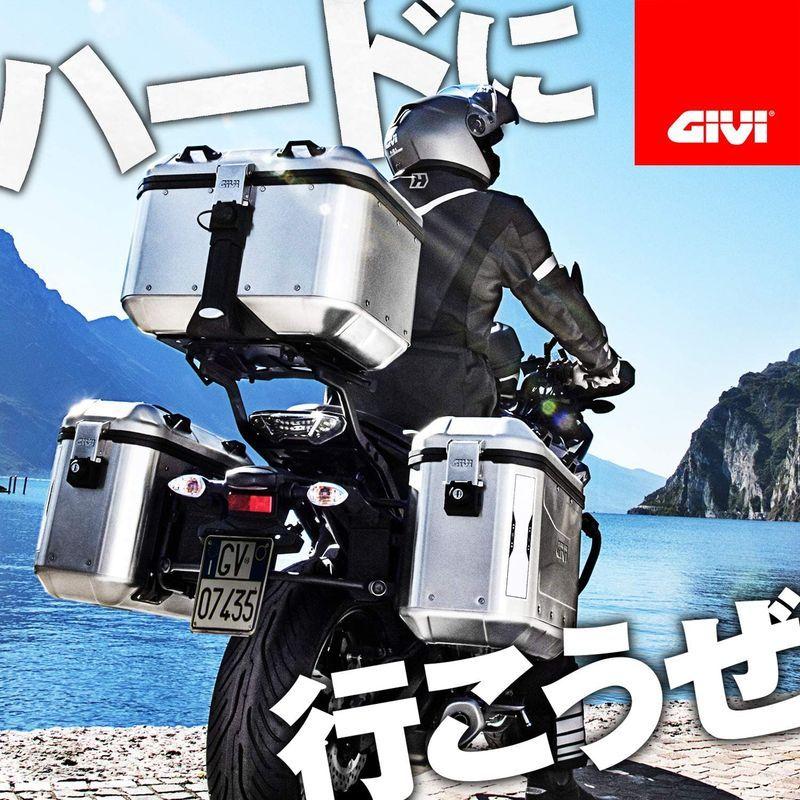 日本未入荷 GIVI (ジビ) バイク用 46L モノキーケース TREKKER リアボックス アルミ製 サイドケース 兼用 ブラック TRK46B バイク用ボックス GIVI トレッカーブラックライン TRK33B 33リットル GIVI(ジビ)