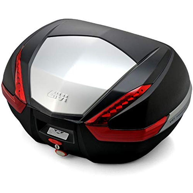 人気 GIVI (ジビ) バイク用 リアボックス 47L 未塗装ブラック(アルミ