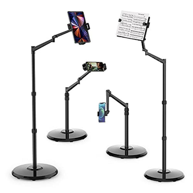 Smatree金属製4.7-12.9インチタブレット&スマホ＆読書用アームスタンド 読書用の本棚付き タブレット・書類・スマホ・switch