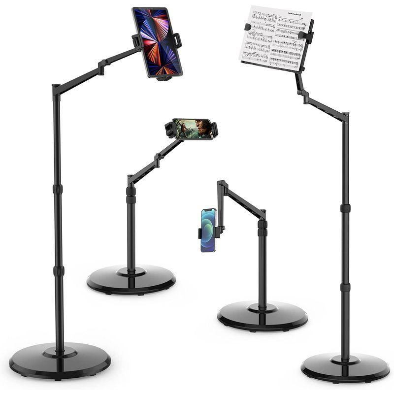 Smatree金属製4.7-12.9インチタブレット&スマホ＆読書用アームスタンド 読書用の本棚付き タブレット・書類・スマホ・switch タブレット スマホ 9インチタブレット&スマホ＆読書用アームスタンド 読書用の本棚付き 書類 switch