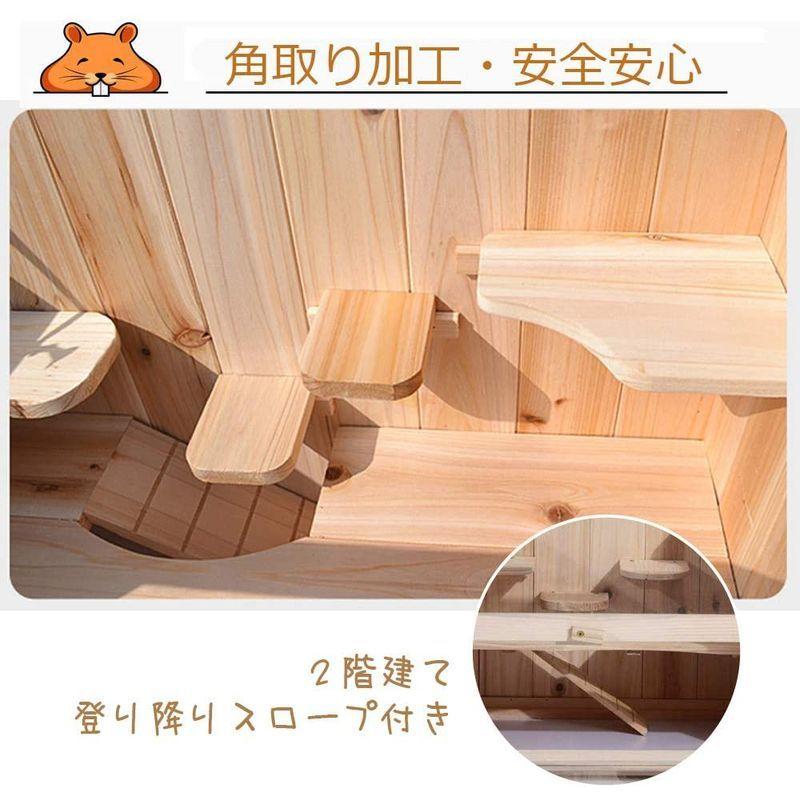 Gifty 小動物 飼育 ケージ 大型 ハムスター ゲージ 60 ハリネズミ デグー チンチラ フェレット 木製 小動物 飼育 ケージ 大型 ハムスター ゲージ ハリネズミ デグー チンチラ フェレット 木製