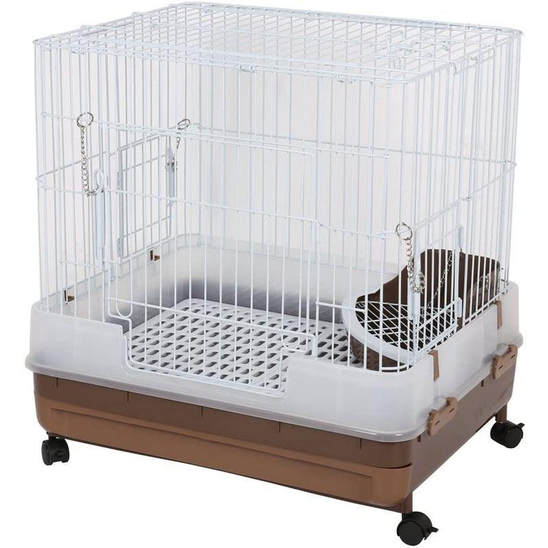 ミニマルランド うさぎのカンタンおそうじケージ ブラウン H60 うさぎのカンタンおそうじケージ ブラウン H60