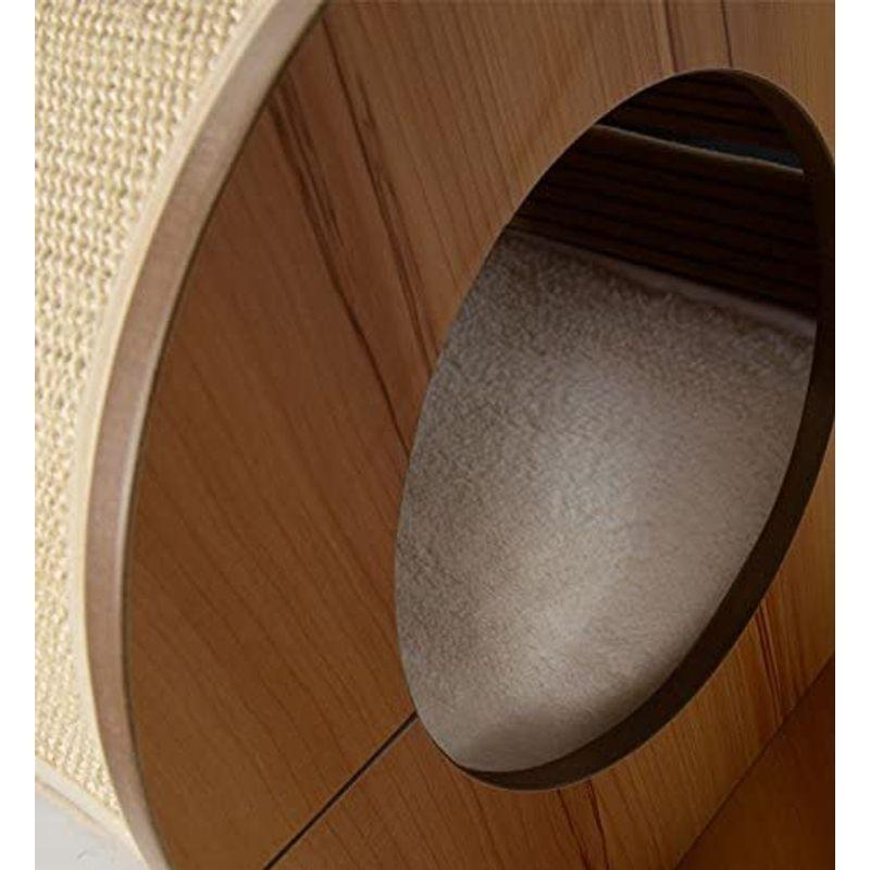 ジェックス cat it ヴェスパー キャットタワー タワー 高さ116.5cm 木製据置き 爪とぎハウス付 cat it ヴェスパー キャットタワー タワー 高さ116 5cm 木製据置き 爪とぎハウス付