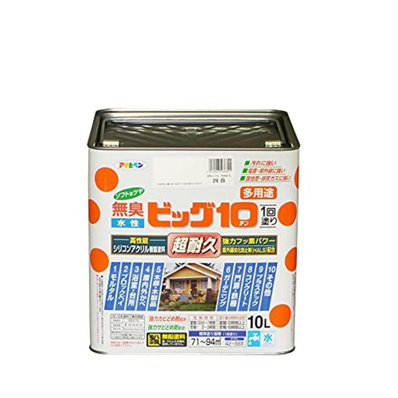 アサヒペン 水性ビッグ10多用途 216白 10L