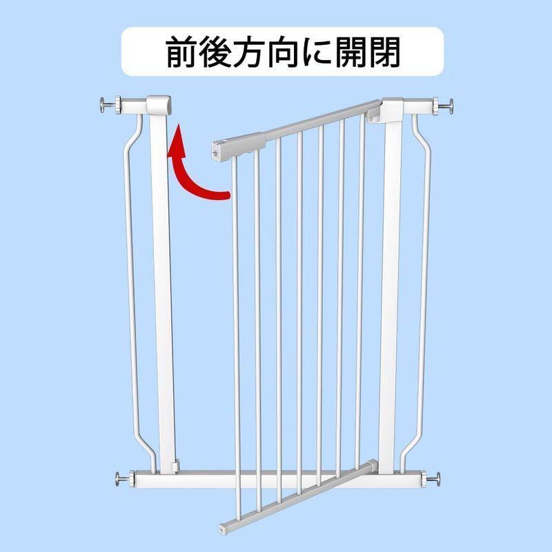 【ラスト1点】 Seogva ベビーゲート ハイタイプ 高さ103cm 拡張フレーム付き 自動ロック 高さ100cm以上つっぱり式 穴開け不要 前後90度開 【G1947682471】(10799円)