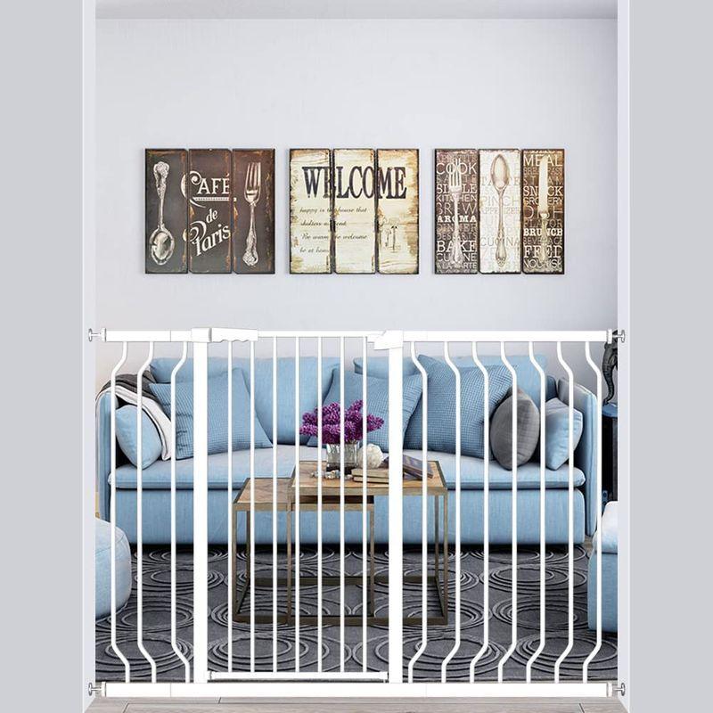 【ラスト1点】 Seogva ベビーゲート ハイタイプ 高さ103cm 拡張フレーム付き 自動ロック 高さ100cm以上つっぱり式 穴開け不要 前後90度開 【G1947682471】(10799円)