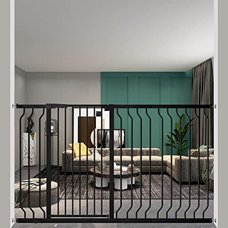 Seogva ベビーゲート ハイタイプ 高さ103cm 拡張フレーム付き 自動ロック 高さ100cm以上つっぱり式 穴開け不要 前後90度開 ベビーゲート ハイタイプ 高さ103cm 拡張フレーム付き 自動ロック 高さ100cm以上つっぱり式 穴開け不要 前後90度開