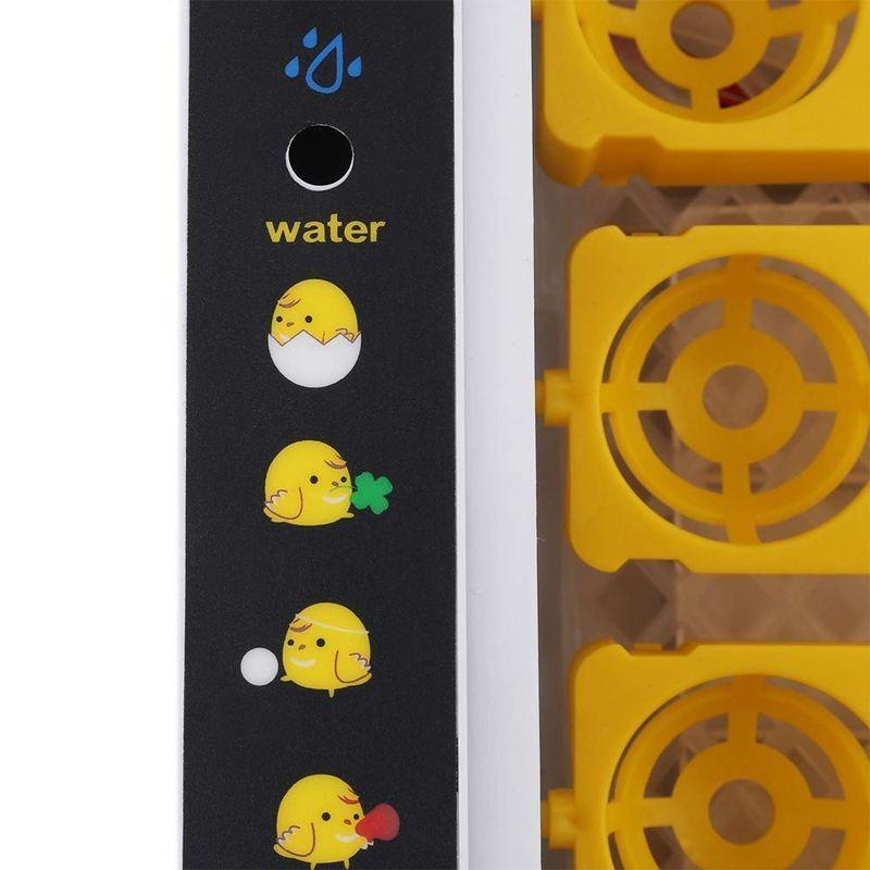 自動孵卵器 孵卵機 ±0.1℃高精度 ボタン操作 孵化率アップ 自動温度制御 湿度保持 デジタル表示 子供教育用 24枚 - 6