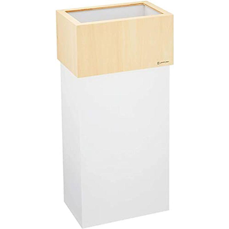 ヤマト工芸 ゴミ箱 袋の見えないカバー付きダストボックス ダブルキューブ30 W CUBE 30 30L ホワイト YK15-011 日本製