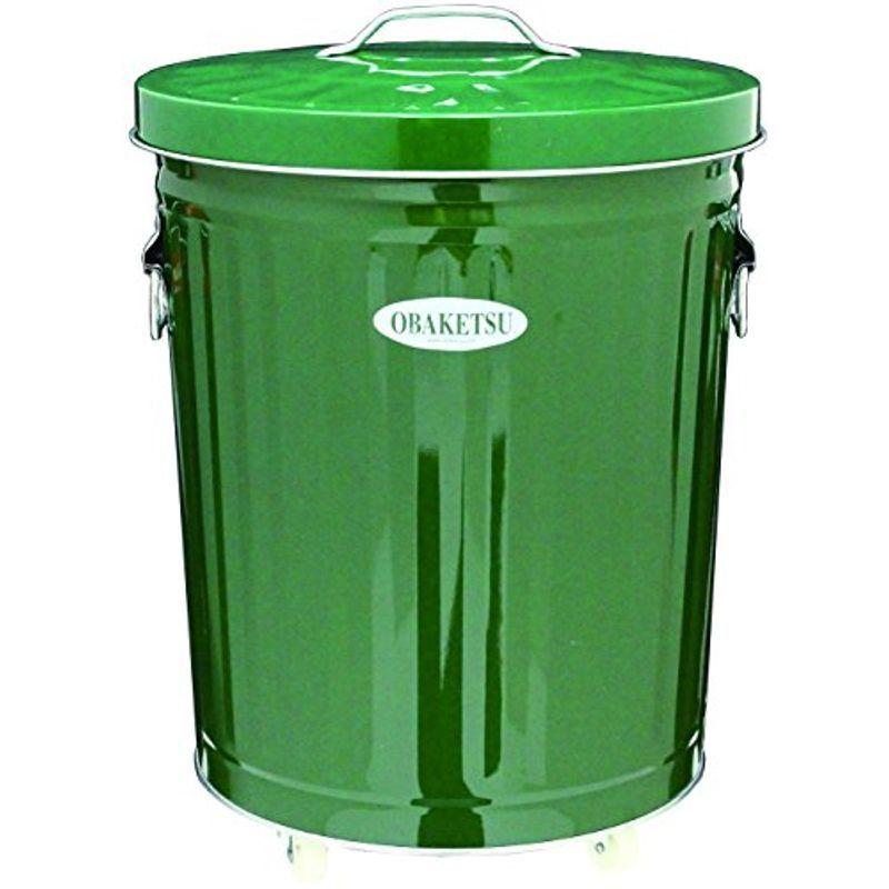 高品質の人気 33L 35 オバケツ OBAKETSU 日本製 ゴミ箱 キャスター付) (グリーン ダストボックス ごみ箱 ゴミ箱、ダストボックス