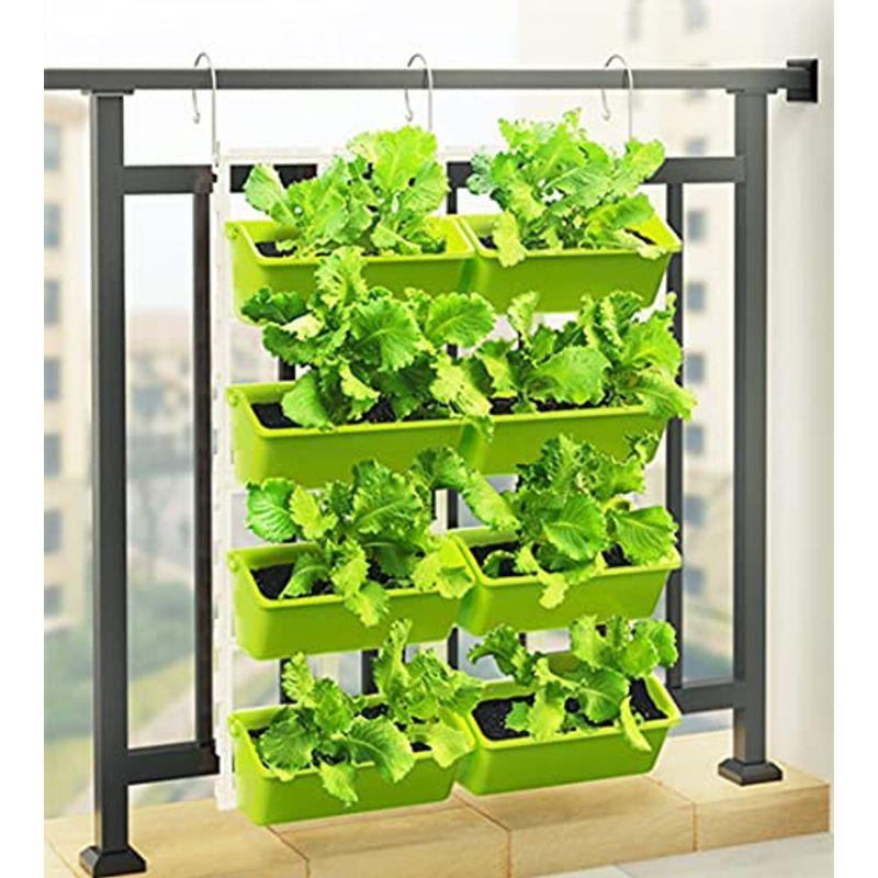Aeon Hum ベランダ植木鉢 引っ掛け式プランター 野菜栽培 組立式バルコニーフラワースタンド 室内栽培向け 家庭菜園 設置簡単 省スペ Xzfaimwebh 園芸用品 Tdsc Sn