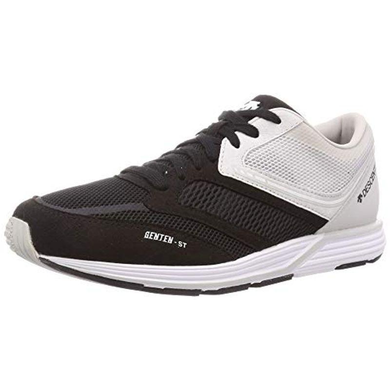 デサント ランニングシューズ GENTEN-ST スポーツシューズ 幅広 運動靴 ブラックホワイト 27.0 cm