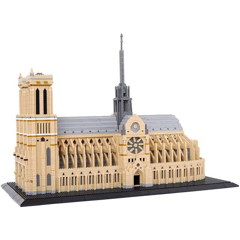 LULUFUN ブロック 積み木 おもちゃ ノートルダム大聖堂 mini 立体パズル 建物 Notre Dame de Paris 子供 大 Notre Dame de Paris ブロック 積み木 おもちゃ ノートルダム大聖堂 mini 立体パズル 建物 子供 大