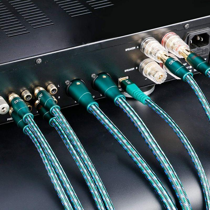 SKW Hi-Fi バナナプラグ/Yラグ端子/Yラグプラグ/スピーカーケーブル/アンプ/サブウーファー/ホームシアター グレなど対応 純銅の Hi Fi バナナプラグ/Yラグ端子/Yラグプラグ/スピーカーケーブル/アンプ/サブウーファー/ホームシアター グレなど対応 純銅の