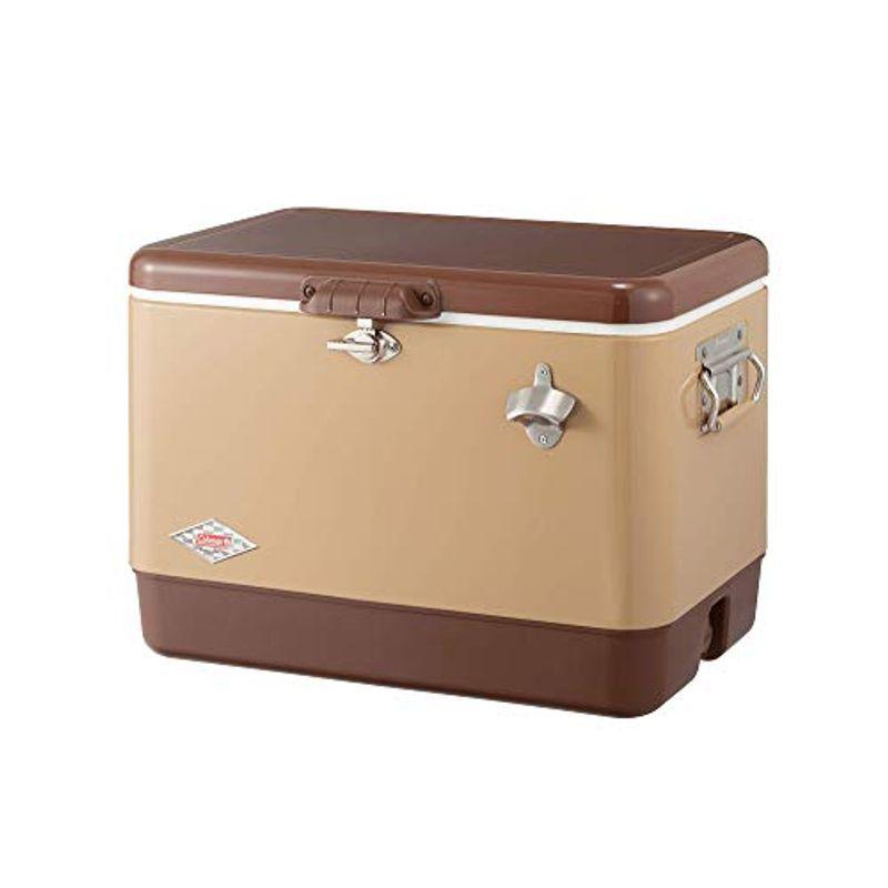 コールマン(Coleman) クーラーボックス スチールベルトクーラー 54QT 約51L 保冷力4日 バターナッツ(19000円)