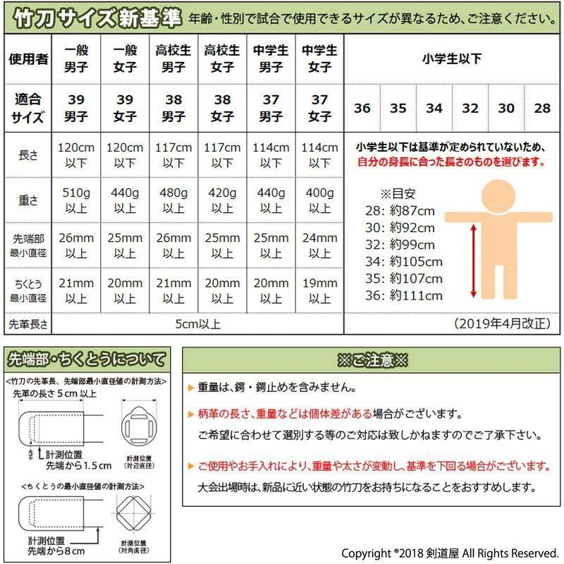 商品は状態確認 剣道屋 剣道 竹刀 真龍・真紅 真竹吟風仕組 完成品 30