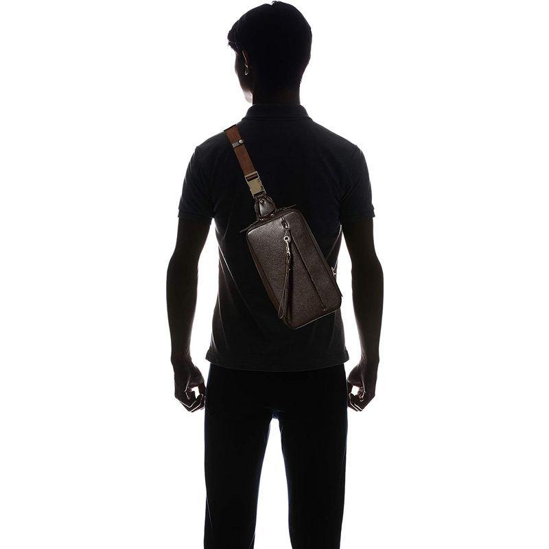 ピーアイディー ワンショルダーバッグ セルヴァ PAP205 レザーワンショルダーバッグ メンズ チョコ ワンショルダーバッグ セルヴァ PAP205 レザーワンショルダーバッグ メンズ チョコ