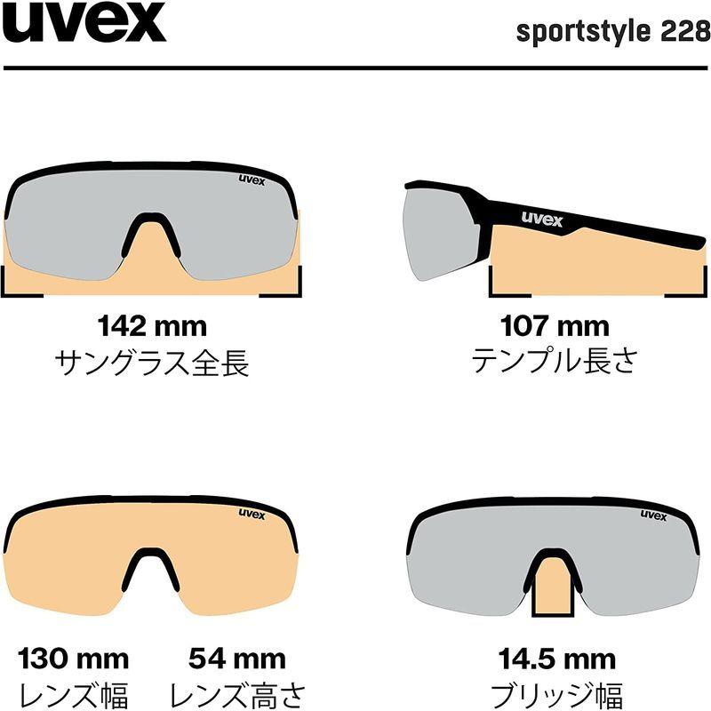 uvex(ウベックス） スポーツサングラス UV400 くもり止め ミラーレンズ 自転車/アウトドア sportstyle 228 ウベックス スポーツサングラス UV400 くもり止め ミラーレンズ 自転車/アウトドア sportstyle