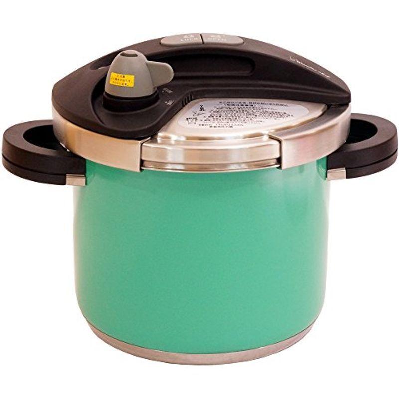 ワンダーシェフ orth Cute 両手圧力鍋 ルーサイトグリーン 5.0L 超高圧