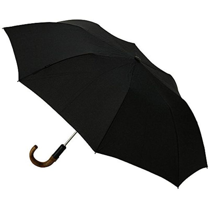 Knirps 折りたたみ傘 ワンタッチオープン 正規輸入品 ウッドハンドル Topmatic SL Black KNS828-710
