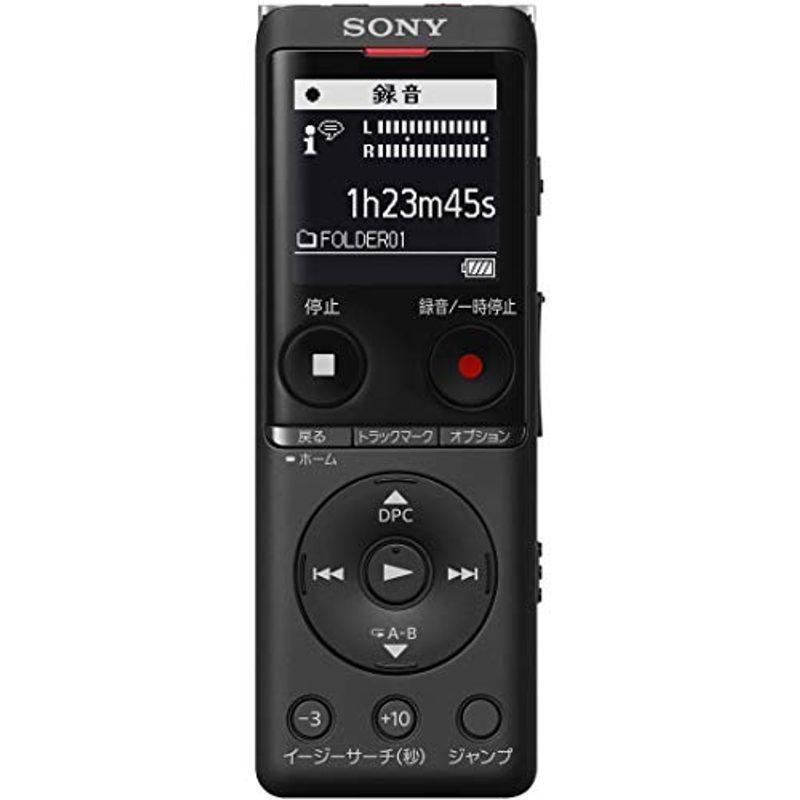 ソニー ICレコーダー 16GB 薄型・軽量/Sマイク・システム / 最大22時間連続使用 クリアボイス機能搭載 ブラック ICD-UX57 ソニー ICレコーダー usb 16GB 薄型・軽量⁄Sマイク・システム ⁄ 最大22