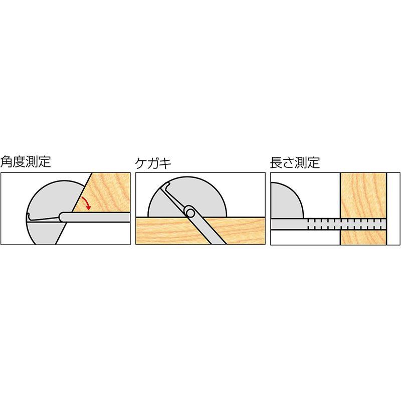 超新作 シンワ測定(Shinwa Sokutei) プロトラクター 直径320 1本竿 竿