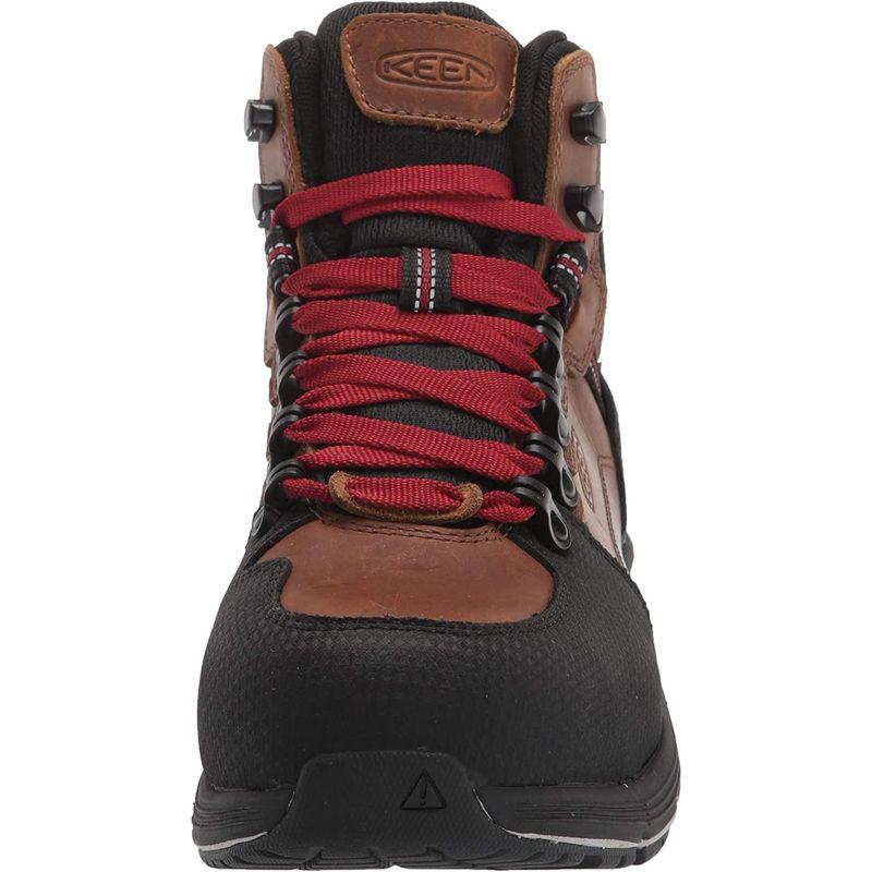 キーン　安全靴　RED　TOBACCO　レッドホーク　ウォータープルーフ　メンズ　27.5　MID　WP　cm　BLACK　HOOK　ミッド