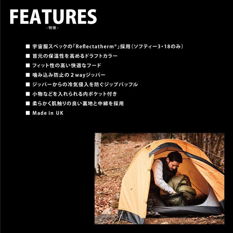 Snugpak(スナグパック) 寝袋 ソフティー3 マーリン ライトハンド ブラック 快適使用温度5度 (日本正規品) ワンサイズ｜moanashop｜08