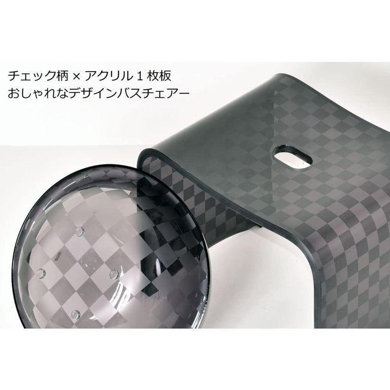 バス、洗面所用品 チェッカー LLサイズ アクリルバスチェア お風呂