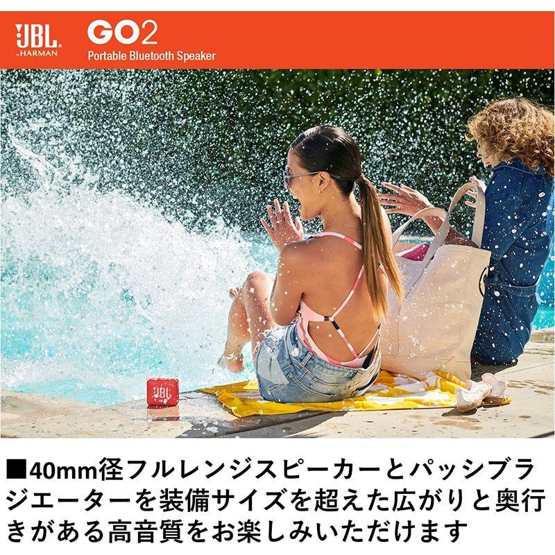 JBL GO2 Bluetoothスピーカー IPX7防水/ポータブル/パッシブラジエーター搭載 ブラック JBLGO2BLK 国内正規品｜moanashop｜06