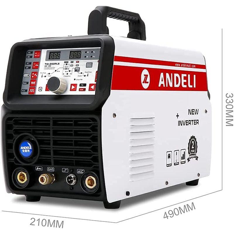 ANDELI 100V/200V 200AMP アルミ溶接機 TIG 溶接機 AC DC Clod/Tig