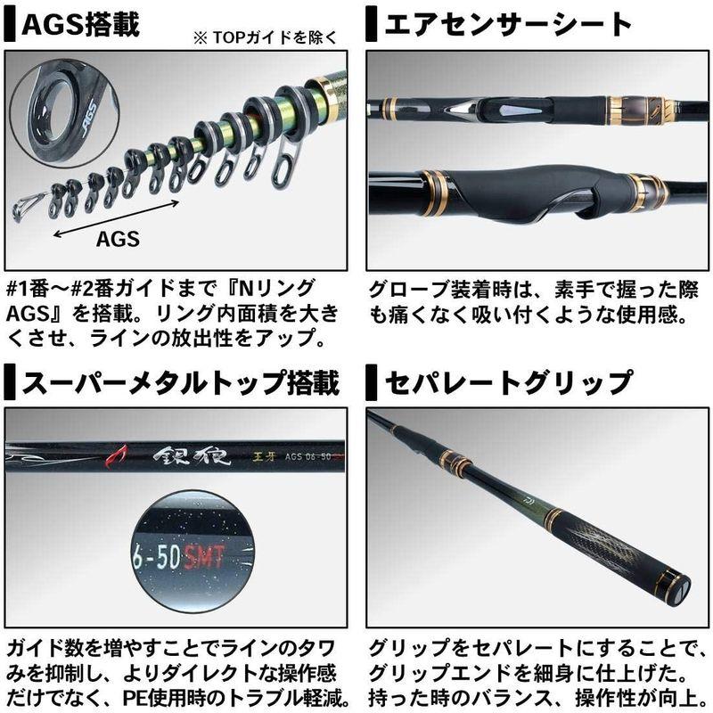 ダイワ(DAIWA) チヌ・磯竿 銀狼王牙 AGS 06-50SMT・R 釣り竿｜moanashop｜02