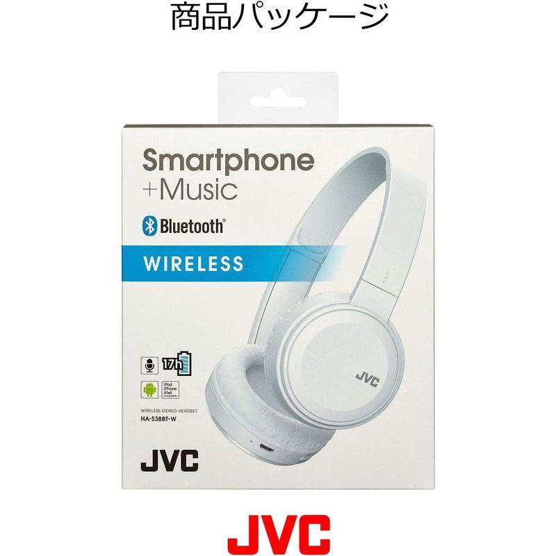 JVC HA-S38BT-W ワイヤレスヘッドホン Bluetooth対応/連続17時間再生/バスブースト機能搭載/ハンズフリー通話用マイク内蔵/フラット折りたたみ式 ワイヤレスステレオヘッドセット HA-S38BT | 製品一覧