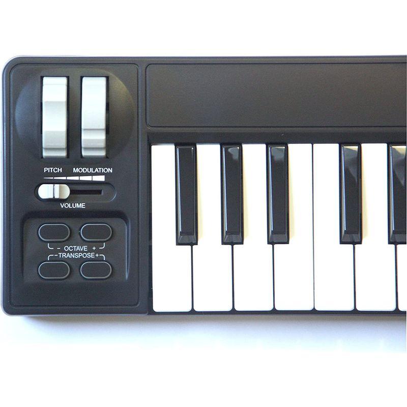 大人気新品 MIDITECH i2Mini32 ミニ32鍵MIDIキーボード ブラック