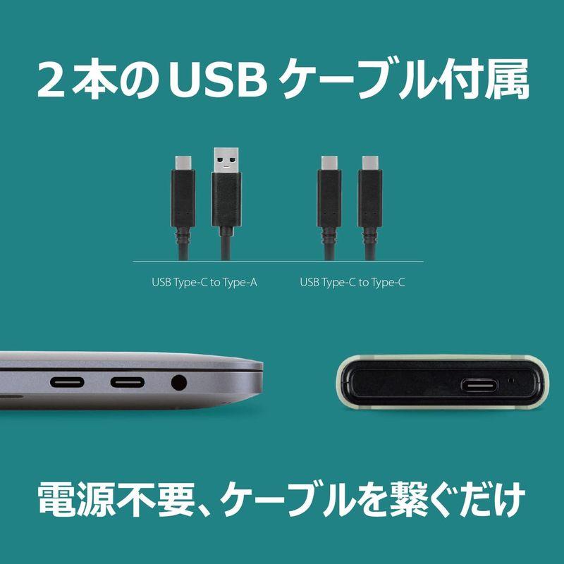 トランセンドジャパン トランセンド 外付けSSD 4TB USB3.1 Gen2x2 最大2000MB/秒 耐衝撃 Type-A/Type-｜moanashop｜07